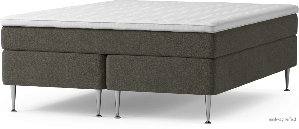 Asperö Comfort Kontinentalsäng, dubbelsäng med bäddmadrass Comfort och sängben maN63