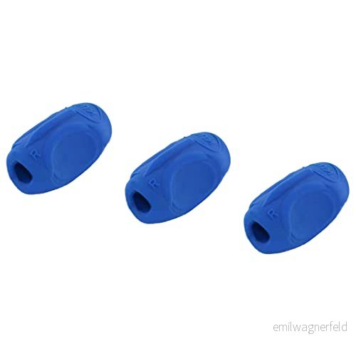 KUM AZ4060026 B Skrivstöd Sattler Grip A7, 3 stycken, blå, pennhållare för höger och vänsterhänta användare 4064900064643