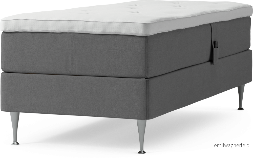 Delux Dream Ställbar säng, enkelsäng med bäddmadrass och sängben NX4i3
