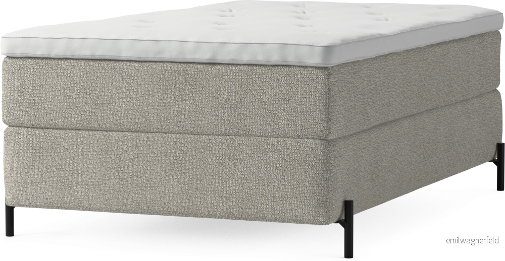 Delux Dream Kontinentalsäng, enkelsäng 120 cm med bäddmadrass och sängben kzaCG