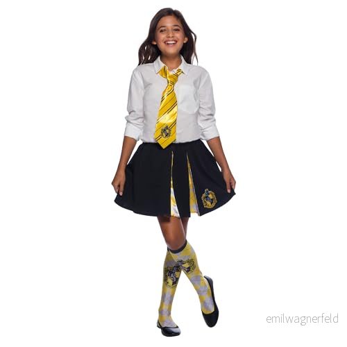 Rubie's Official Harry Potter Hufflepuff Deluxe slips, kostymtillbehör för barn och vuxna, en storlek, ålder från 6 år halloween 82686390392