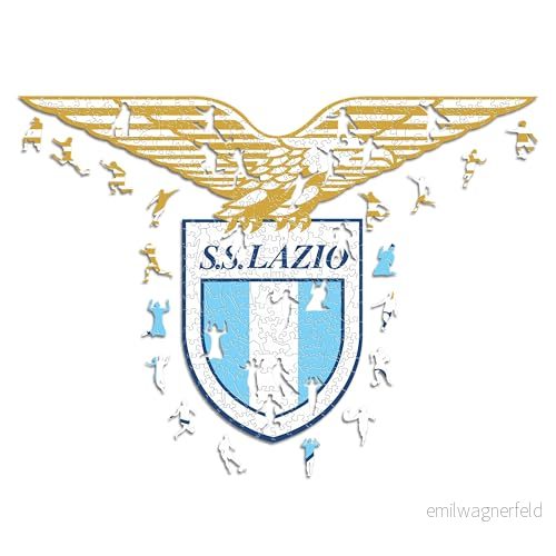 Iconic Puzzles, Lazio Logo, Officiell produkt, träpussel för vuxna och barn, 100% hållbart trä, storlek L 500 stycken 806812400171