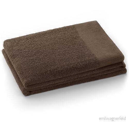 AmeliaHome Gästhandduk brun 30 x 50 cm 100% bomull kvalitet absorberande choklad amari 4251525428510