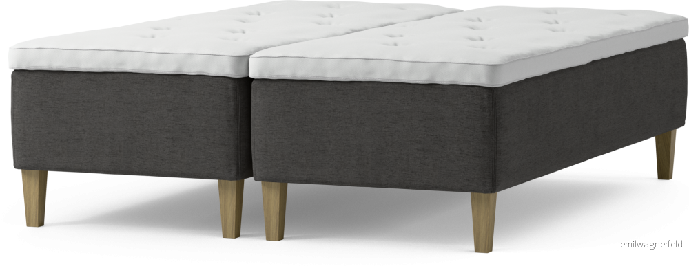 Delux Dream Ramsäng, dubbelsäng med bäddmadrass och sängben PF17J