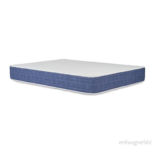 MEUBLE COSY Madrass 160 x 200 22 cm till minne, extra komfort 7 zoner, hög motståndskraft, ergonomisk, allergivänlig, vändbar, mikrotyg tillverkad i Spanien, skum, vit 6974385626619