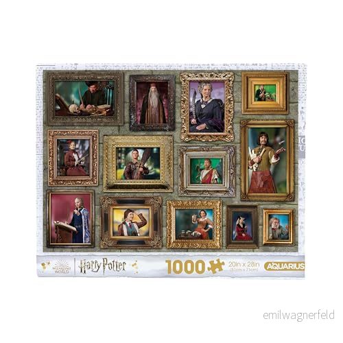 AQUARIUS Harry Potter häxor och trollkarlar 1 000 st pussel (1 bitars pussel) bländningsfritt precisionspassning officiellt licensierade varor samlarobjekt 50 x 71 cm 840391175525