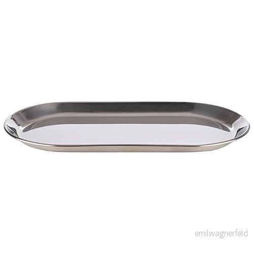 APS 30149 serveringsbricka Kaffehus, 30 x 15,5 cm, rostfritt stål, högglanspolerad, kant rullad 4004133301498