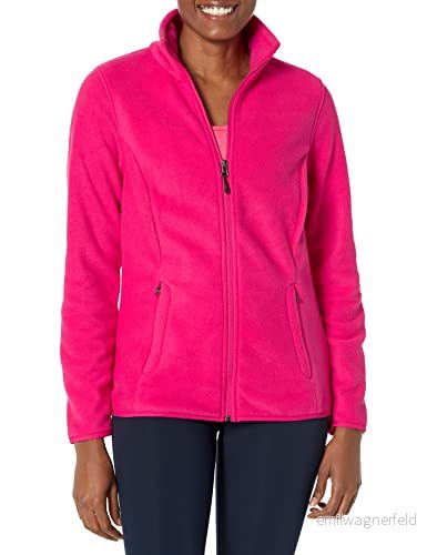 Amazon Essentials dam klassisk passform full dragkedja polar mjuk fleecejacka (finns i plusstorlek), rosa, X Large 195111809731