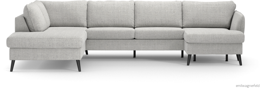 County 3-sits soffa med divan vänster och schäslong höger 7bL06
