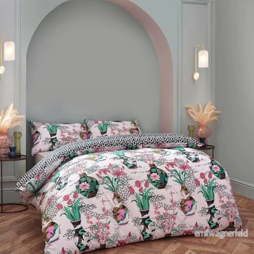 furn. Ishiko King påslakanset, bomull, polyester, vitt 5025532567277