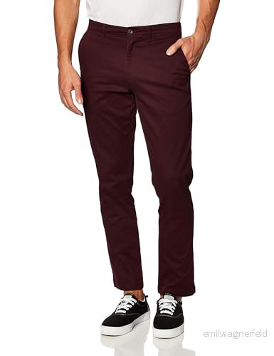 Amazon Essentials herr klassisk passform vardaglig stretch chinos byxa, vinröd, 40 B x 30 L 191770596630