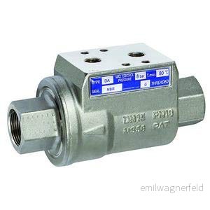 RIEGLER 133390 351.917 Sperrventil pneumat. bet., dubbeltw., NC, MS vern., NBR, Rp 2, 1 st. 4047322477871