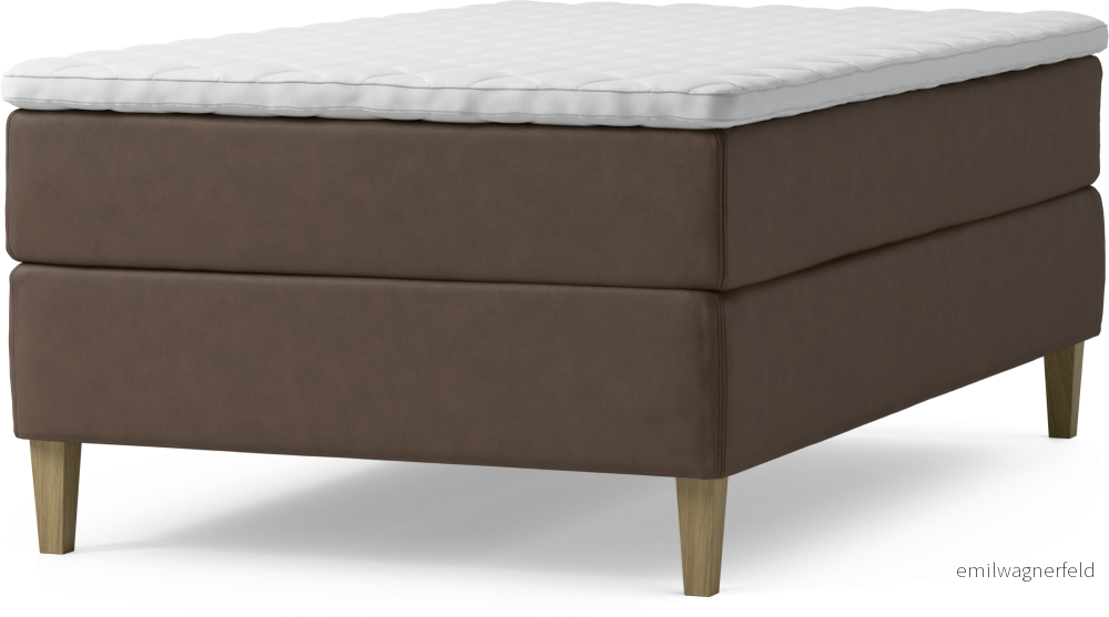 Delux Dream Kontinentalsäng, enkelsäng 120 cm med bäddmadrass och sängben hmLez