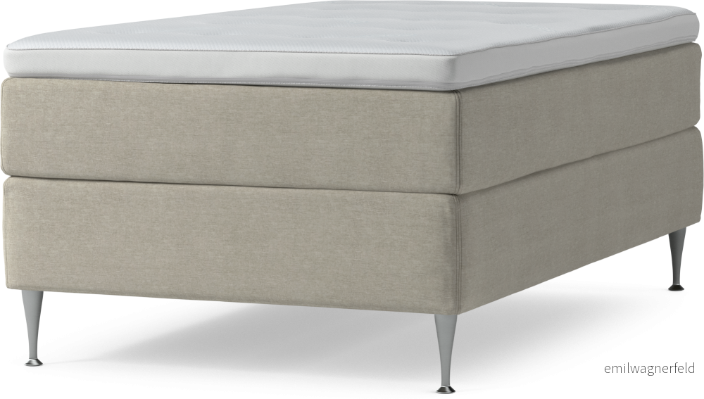 Delux Dream Kontinentalsäng, enkelsäng 120 cm med bäddmadrass och sängben uZOIr
