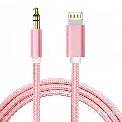 AUX-kabel för iPhone, Lightning till 3,5 mm ljudnylon flätad kabel iPhone 12 11 XS XR X 8 7 6 iPad iPod på bil/hemstereo/hörlurar/högtalare, Apple MFi-certifierad 782902583156