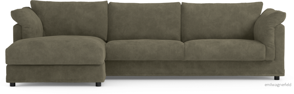 Cherrie 3-sits soffa med schäslong vänster, med kappa LfubY
