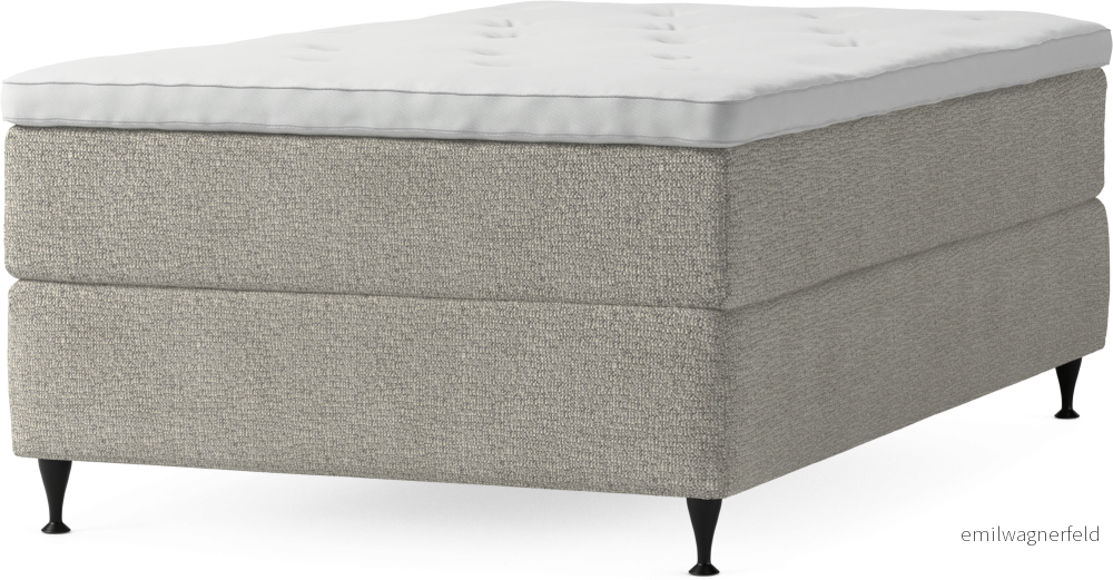 Delux Dream Kontinentalsäng, enkelsäng 120 cm med bäddmadrass och sängben 71JBf