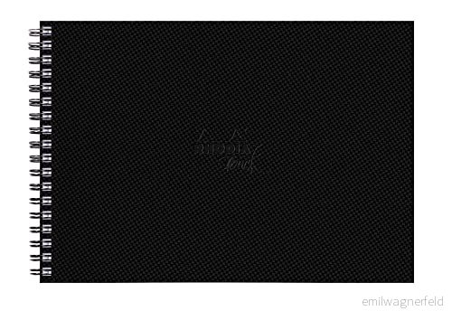RHODIA TOUCH 116164C Akvarellanteckningsbok 100% bomull satinkorn 300 g/m² A4 landskap 40 sidor inte mikroperforerade hård broschyr fullkornsbunden akvarell bok 3037921161647