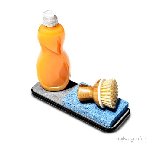 madesmart diskbänks bricka granit, torkstenssamling, halkfri bas, plast kiselit termoplastiskt gummi 764195181196