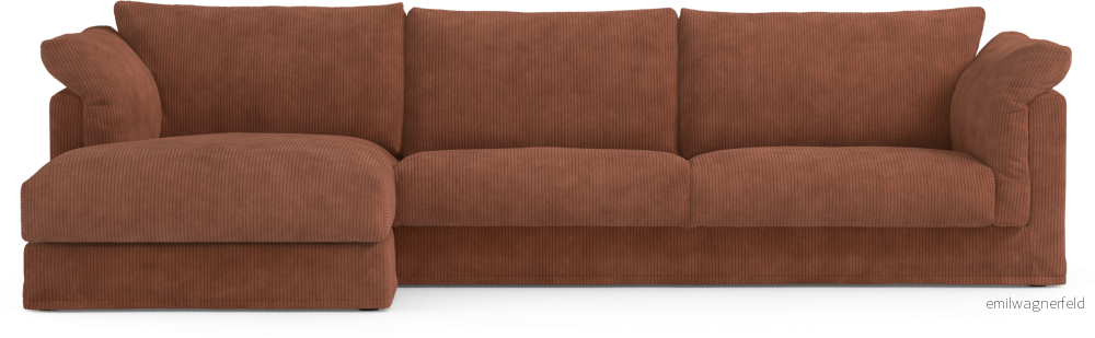 Cherrie 3-sits soffa med schäslong vänster, med kappa qRARv