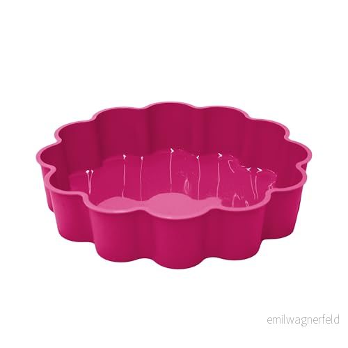 Lily cook kp5229 silikon hjärtformad kakform för att göra handrosa/blå/grön, 24 x 5 cm 3561869452296