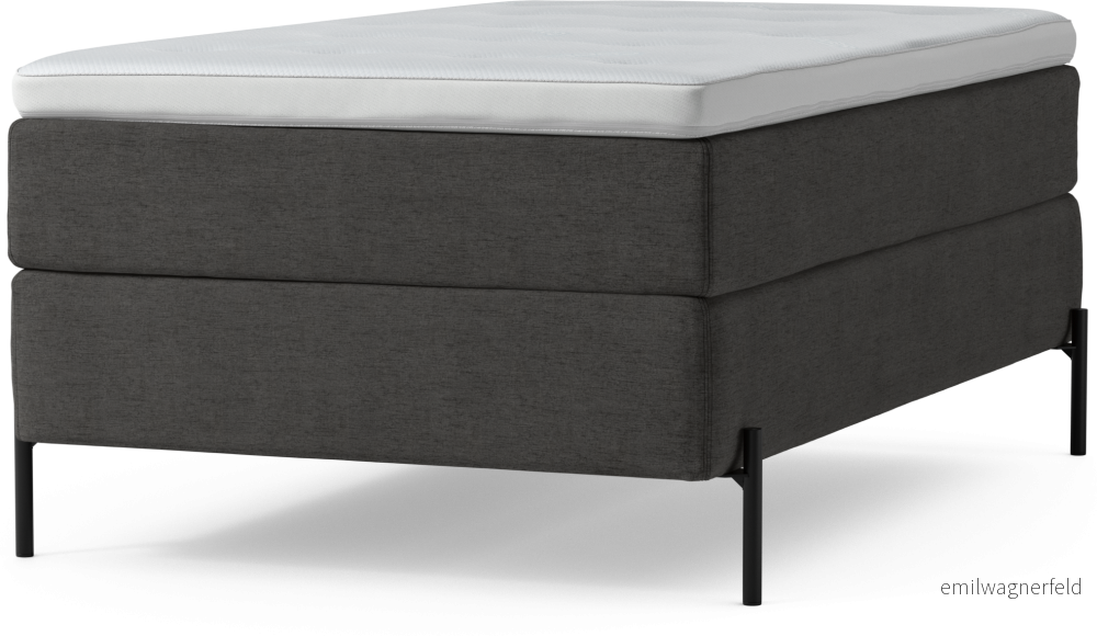 Delux Dream Kontinentalsäng, enkelsäng 120 cm med bäddmadrass och sängben sQD1J