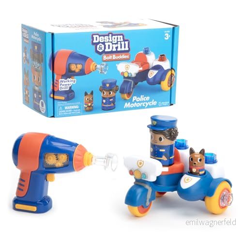 Learning Resources EI 4190 Design & Borrbult Kompisar Polis Motorcykel, Multi 86002041906