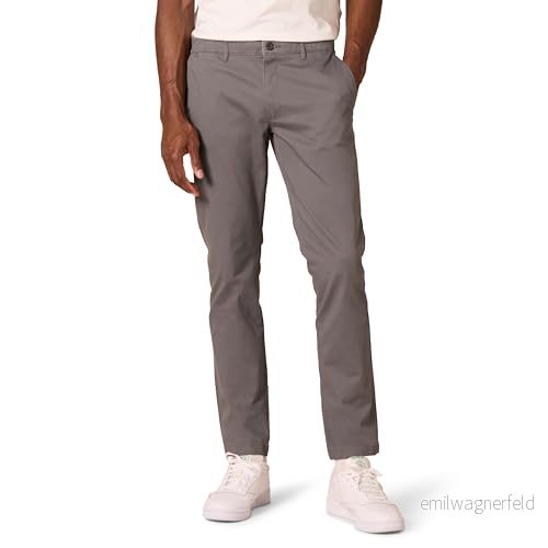 Amazon Essentials Skinny Fit Tvättade Comfort Stretch Chino byxor (tidigare Goodthreads), grå, 31 B x 29 L 193548116934