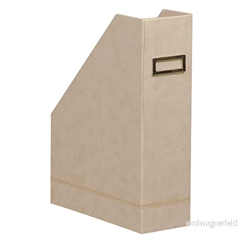 Rhodia 318835C stående samlare (10 x 25 31 cm, etiketthållare, konstläder, elegant och praktisk, perfekt för ditt kontor)1 st, beige 3037923188352