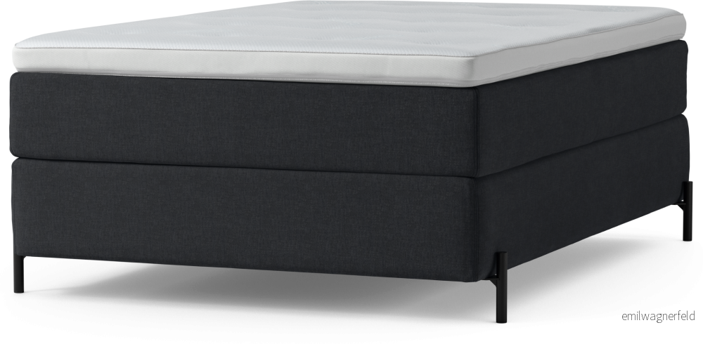 Delux Dream Kontinentalsäng, enkelsäng 140 cm med bäddmadrass och sängben xtfet