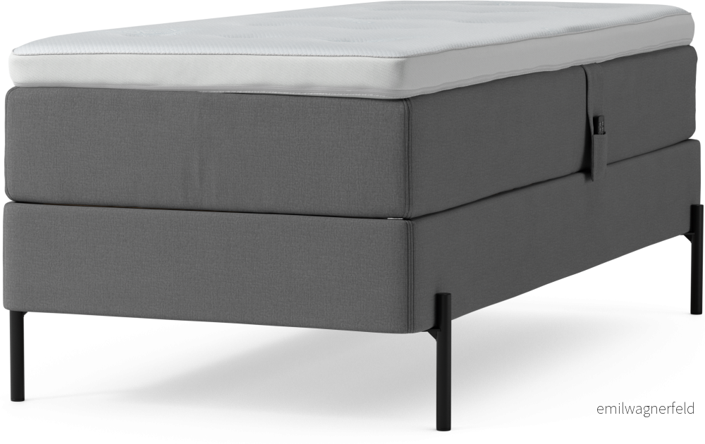 Delux Dream Ställbar säng, enkelsäng med bäddmadrass och sängben a3d6t