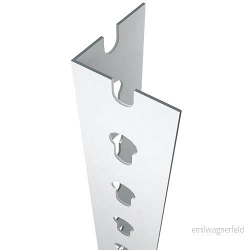Simon Rack Metallhylla, 10 st, 1 000 x 45 mm, vit - Simonclick 8425437071867