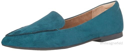 Amazon Essentials Loafer för kvinnor, mörk turkos mikrosuede, 42 EU Bred 196433955175