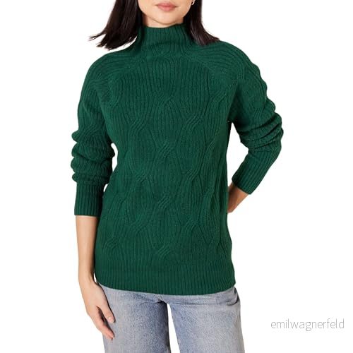 Amazon Essentials damtröja med mjuk beröring, tratt, hals, mörkgrön, XX Large 195111566498