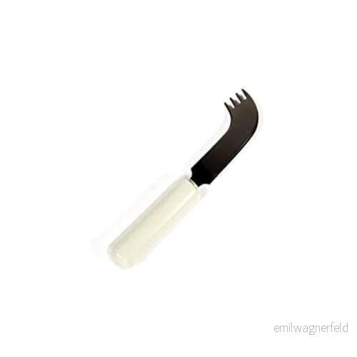 Homecraft Queens bestick rostfritt stål adaptive mat redskap för äldre personer, funktionshindrade, stor uppbyggd bra grepp, diskmaskinssäker silver 5028318025855