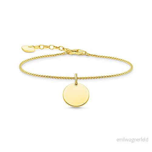 Thomas Sabo bracelet Coin argent plaqué or A1960 413 39 L19V 4051245508925