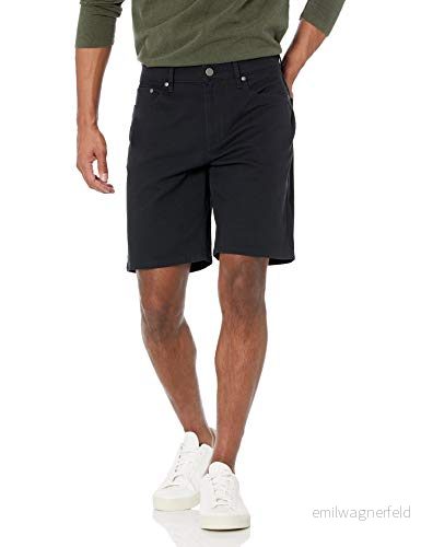 Amazon Essentials Herr rak passform 9" innersöm stretch 5-ficka kort, svart, 42 195111304045