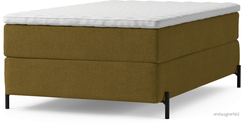 Delux Dream Kontinentalsäng, enkelsäng 120 cm med bäddmadrass och sängben iMNIz