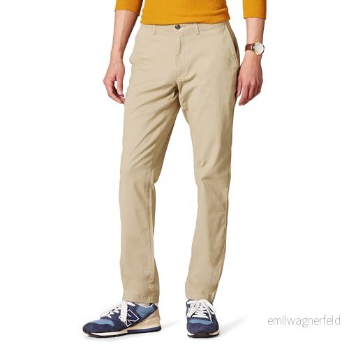 Amazon Essentials herr Skinny Fit casual stretch chino byxa, kakibrun, 30 B x 34 L 193548338985