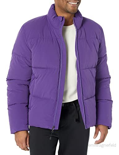 Amazon Essentials herr Mock Neck Puffer (finns i stora och långa), lila, medium 196433826932
