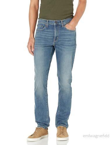 Amazon Essentials Men's Jeans smal passform, Mellanblå Vintage, 30W / 34L 194223575114