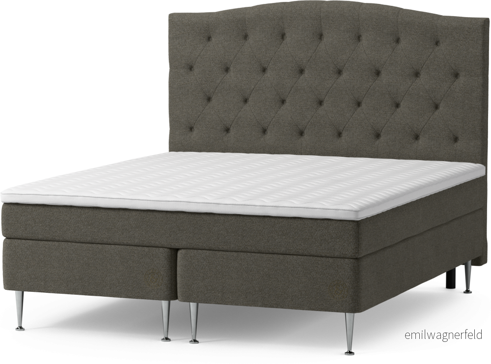 Asperö Comfort Kontinentalsäng, dubbelsäng med bäddmadrass Comfort och sängben doTto
