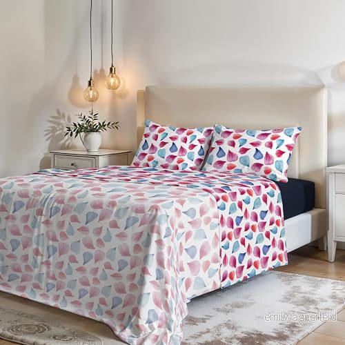 MB HOME ITALY Fantasy" Sänglakan, Petali, dubbel 8058575113122