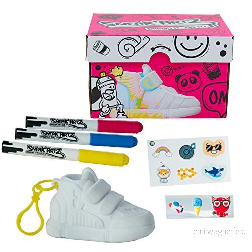 Splash Toys SNEAK'ARTZ SHOEBOX Fuschia kreativ fritid design och anpassa dina sneakers Från 5 år, 32231 3700514322311