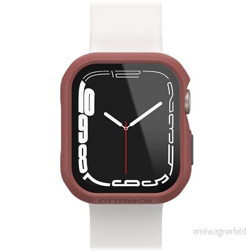 OtterBox Eclipse Watch Bumper med integrerat skärmskydd för Apple Series 9/8/7 41mm, härdat glas, stöttåligt, fallskyddat, tunt skyddande fodral Watch, Brun/Blå 840304777235