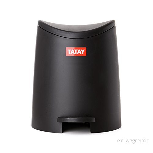 TATAY Standard badrumspedalbehållare, 3 l, polypropen, svart 8411801224762