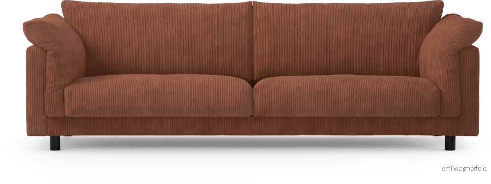 Cherrie 4-sits soffa, fast klädsel E9FC0