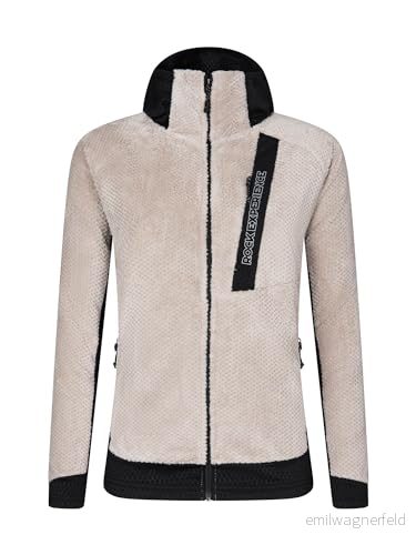 Rock Experience REWC02621 C967 Blizzard Tech Hoodie Woman Fleece Dam Lång Tröja 0129 Chateau Gray+0208 Caviar XL 8057734814153