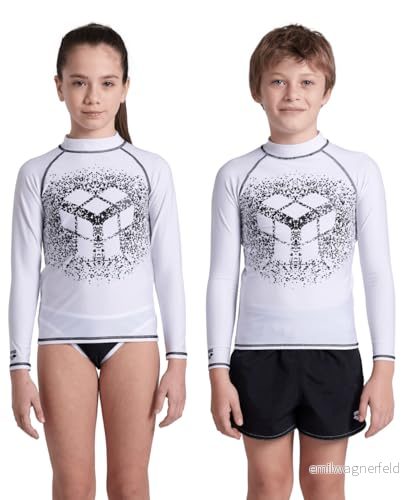 ARENA Pojkar unisex Jr Rash Vest L/S grafisk skjorta (1 pack) 3468337140108