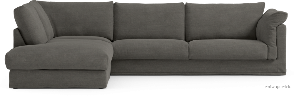 Cherrie 3-sits soffa med divan vänster, med kappa ZaODN